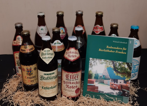 ProBier Paket Bier und Buch Radwandern für Bierliebhaber - Franken 