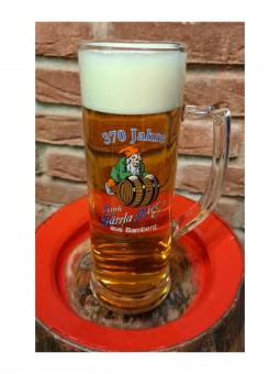 Glaskrug 0,5 Liter - Brauerei Fässla, Bamberg 