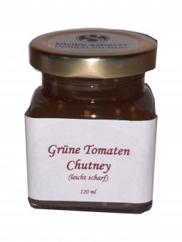 grüne Tomaten Chutney, leicht scharf - Delikat im Glas, Ulrike Scherer 