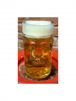 Glaskrug 0,5 Liter - Brauerei Hübner, Steinfeld 