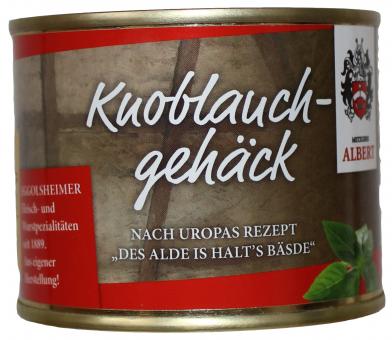 Knoblauchgehäck - Metzgerei Albert, Eggolsheim 