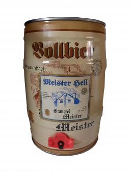 Helles, 5 Liter Partyfass - Brauerei Meister, Unterzaunsbach 