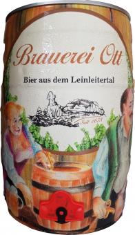 Export, 5 Liter Partyfass - Brauerei Ott, Oberleinleiter 